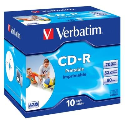 Verbatim CD-R80 DL Plus 52x, printable, 10-PACK