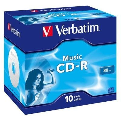 Verbatim CD-R80 AUDIO, 700MB/80min, jewel, 10pack