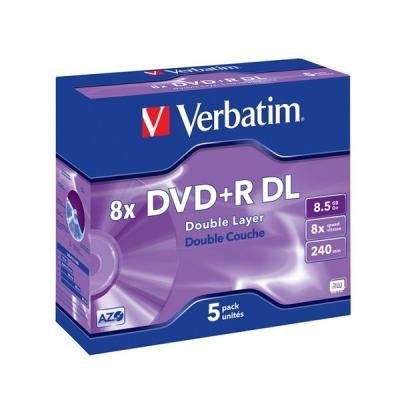 Verbatim DVD+R (5-pack)DoubleLayer/Jewel/8x/8,5GB