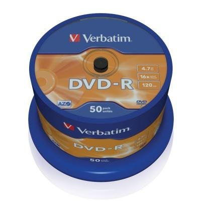 Verbatim DVD-R 4,7GB 16x, 50-PACK,cake