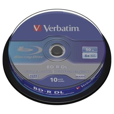 Verbatim BD-R Blu-Ray/ DL 50GB/ 6x 10ks spindl