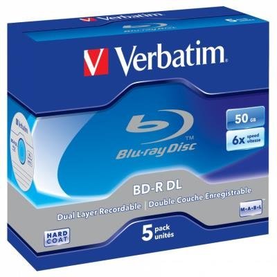 Blu-Ray médium Verbatim BD-R DL 50GB 5ks