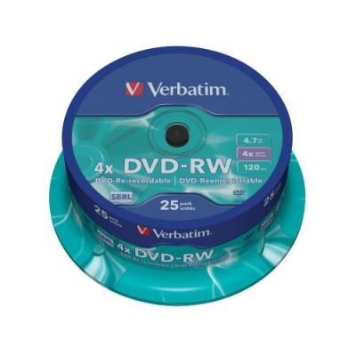 DVD médium Verbatim DVD-RW 4,7GB 25ks