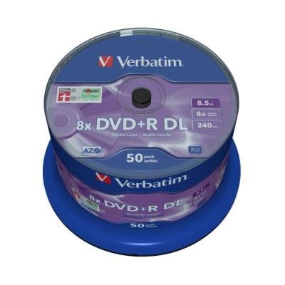 DVD médium Verbatim DVD+R 8,5GB 50ks