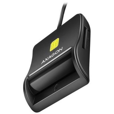 AXAGON čtečka kontaktních smart karet (eObčanka) / SD,MicroSD,SmartCard,SIM / CRE-SM3SD / USB 2.0 / 1,3m
