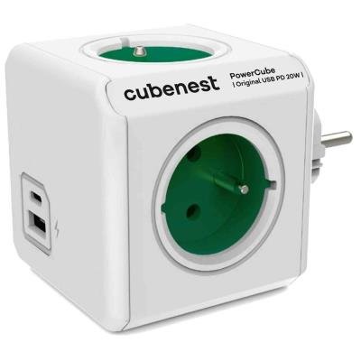 Cubenest PowerCube Original USB A+C PD 20W bílo-zelená