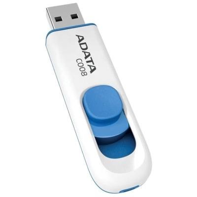 ADATA DashDrive C008 16GB / USB 2.0 / bílá