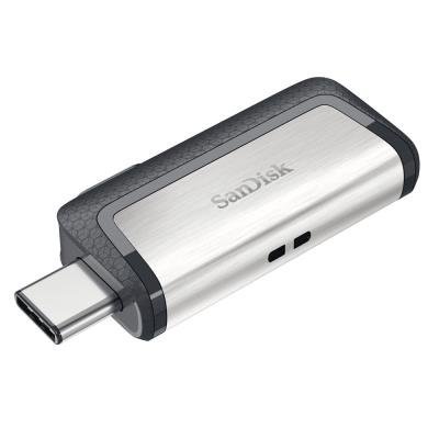 SanDisk Ultra Dual USB-C Drive 32GB / USB 3.0 Typ-C /  USB 3.0 Typ-A / stříbrný