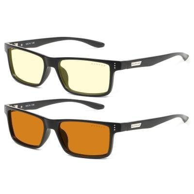 GUNNAR kancelářske/herní brýle 2-pack VERTEX ONYX * skla AMBER (BLF 65) + skla AMBER MAX (BLF 98) * GUNNAR focus + case