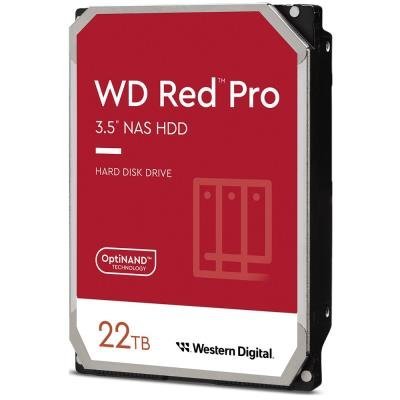 WD RED PRO 22TB / WD221KFGX / SATA III/  Interní 3,5"/ 7200rpm / 512MB