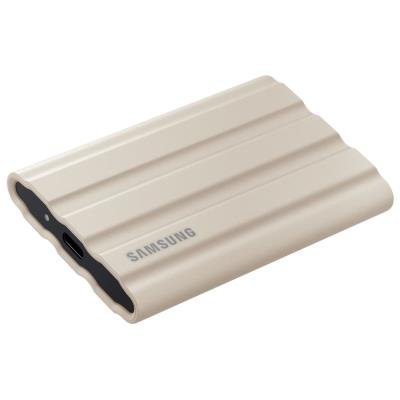 SAMSUNG Portable SSD T7 Shield 2TB / USB 3.2 Gen 2 / USB-C / External / Beige