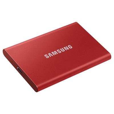 SAMSUNG Portable SSD T7 1TB / USB 3.2 Gen 2 / USB-C / External / Metallic Red