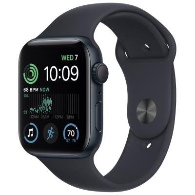 Apple Watch SE GPS 44mm Midnight Aluminium Case with Midnight Sport Band - Regular