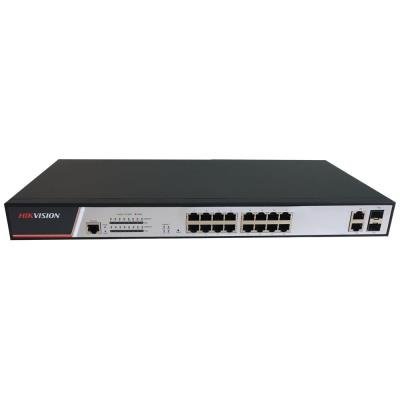 Hikvision DS-3E2318P - Full managed switch 16x100TX PoE + 2x Gb Uplink Combo port, 300W