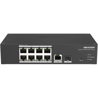 Hikvision DS-3T1310P-SI/HS - Smart Managed Switch, 8x 100Mb PoE + 1x Gb RJ45 + 1x Gb SFP, 110W