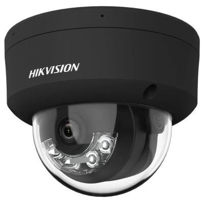 Hikvision DS-2CD2167G2H-LISU(2.8mm)/eF/BLACK - 6MPix IP Dome Hybrid ColorVu AcuSense kamera; LED/IR 30m, 130dB, A/A,IP67