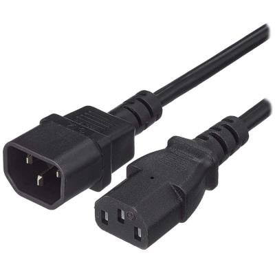 PremiumCord prodlužovací kabel 230V 1m černý