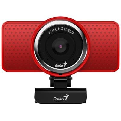 GENIUS webcam ECam 8000/ red/ Full HD 1080P/ USB2.0/ microphone