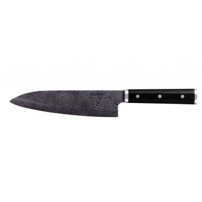 KYOCERA keramický nůž profesionální, černá dřevěná rukojeť, 18 cm dlouhá černá čepel