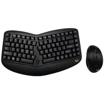 Adesso WKB-1150CB Tru-Form™ Wireless Ergo Mini Keyboard & Mouse