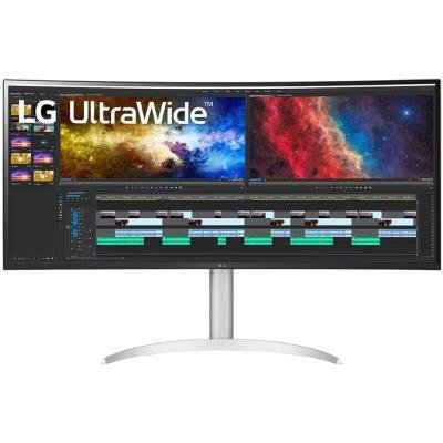 LG monitor 34WP85CP zakřivený IPS / 34" /21:9/ 3440x1440 / 1000:1 / 5ms / 300cd / 60Hz / 2xHDMI / DP  / USB-C/repro/bílý
