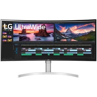 LG monitor 38WN95CP zakřivený IPS / 38" /21:9/ 3840x1600 / 1000:1 / 1ms / 450cd / 2xHDMI/DP/Thunderbolt/USB/ repro/ bílý
