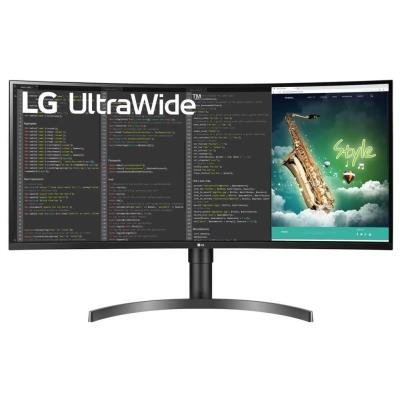 LG VA monitor 35WN75CP QHD / prohnutý / 35" / 3440x1440 / 300cd/m2 / 5ms GtG / 2x HDMI / DP / USB-C / repro