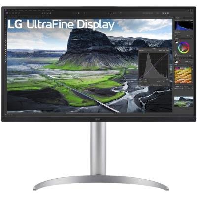 LG monitor 27UQ850V-W IPS 4K / 3840x2160 / 5ms / 1400:1 / 400cd / HDMI / DP / USB-C/ repro /pivot / výškově nastav./bílý