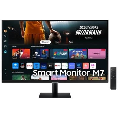 Samsung Smart Monitor M7 32" / M70D / 4K UHD 3840x2160 / 16:9 / VA / 4ms / 60Hz / HDMI/DP/USB/USB-C/WiFi/BT/VESA/Repro