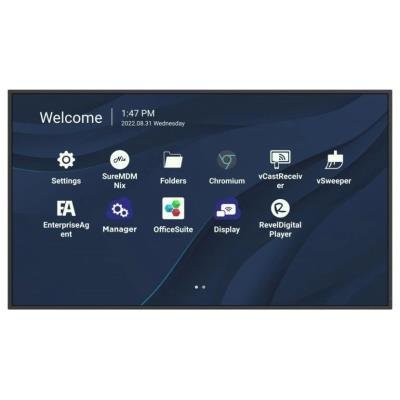 ViewSonic Flat Display CDE4330/43"/24-7 LCD/3840x2160/6ms/450cd/HDMI x 2/DVI/USB A x 2/USB-C/RJ45/RS232/repro/Android