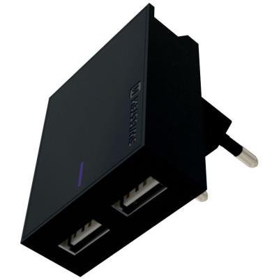 Napájecí adaptér SWISSTEN 2x USB-A 3A černý