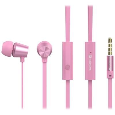 Headset SWISSTEN Earbuds Dynamic YS500 růžový