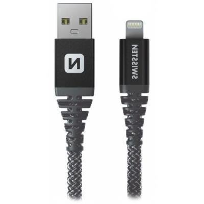 SWISSTEN KEVLAR USB na Lightning 1,5m černý