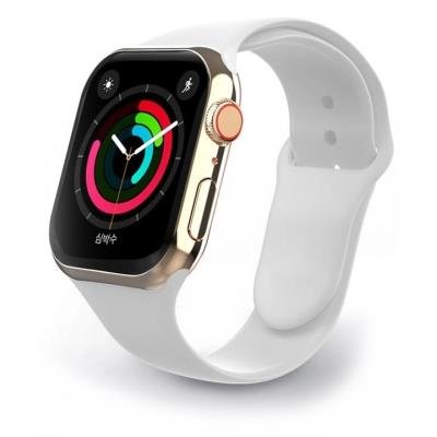 SWISSTEN řemínek pro Apple Watch silikonový 38–41mm bílý