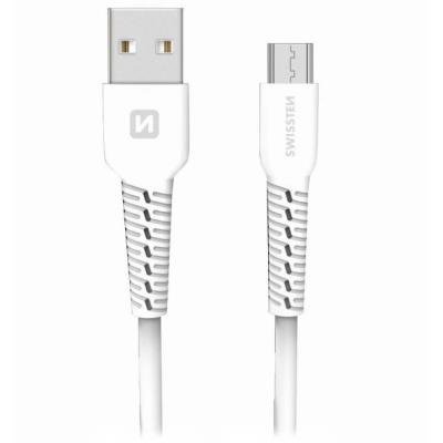 SWISSTEN USB na micro USB 1m bílý