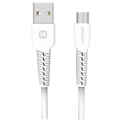 SWISSTEN USB na micro USB 1,2m bílý