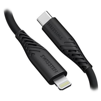 SWISSTEN SOFT SILICONE USB-C na Lightning 40cm