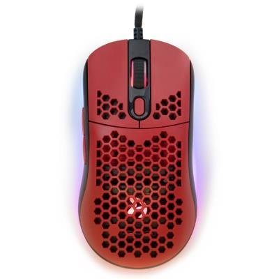 AROZZI gaming mouse FAVO Ultra Light Black-Red/ wired/ 16.000 dpi/ USB/ 7 buttons/ RGB/ blackred