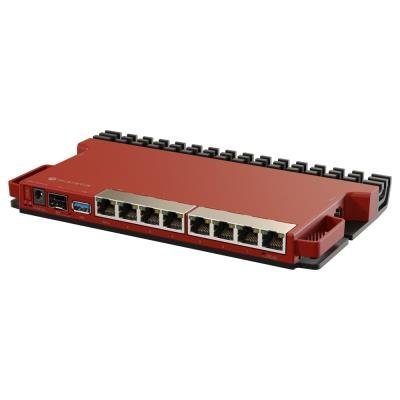 MikroTik L009UiGS-RM, ARM CPU, 512MB RAM, 8x GLAN, PoE in/out, SFP, USB 3.0, L5