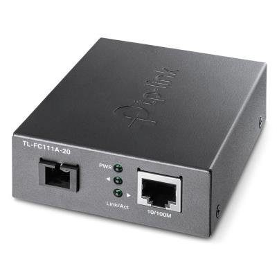 TP-Link TL-FC111A-20 1x 10/100 Mbps RJ45/ 1x 100Mbps SC WDM Media Single-Mode Fiber/Eth Media Converter