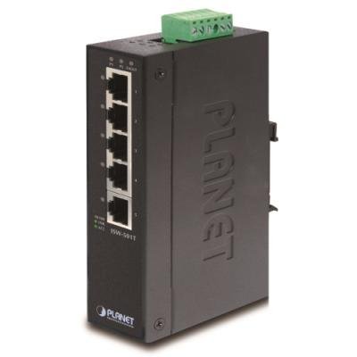 ISW-501T 5-Port 10/100Mbps Industrial Fast Ethernet Switch for Wide Temperature Operation