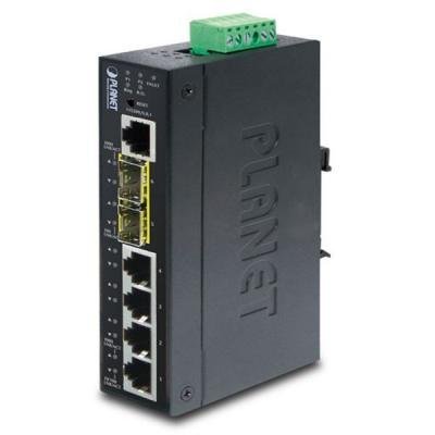 PLANET IGS-5225-4T2S Industrial Switch 4x 10/100/1000T, 2x 100/1000X SFP, -40~+75°C