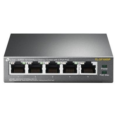 TP-Link TL-SF1005P - 5-Port 10/100Mbps Desktop Switch with 4-Port PoE