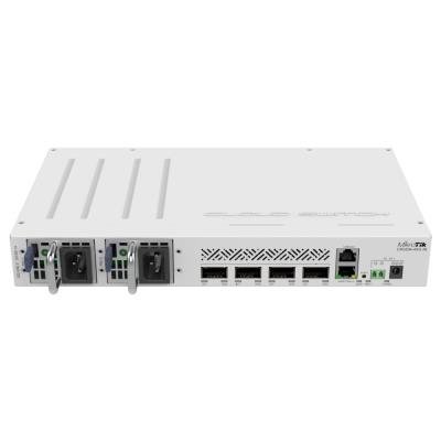 Mikrotik Cloud Switch CRS504-4XQ-IN, 650 MHz CPU, 64 MB RAM, 1x LAN, 4x QSFP28,  2x PSU, L5