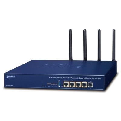 PLANET VR-300PW5 Enterprise security router, VPN, VLAN, QoS, SD-WAN, 2x WAN, 3x LAN, HA, 4x PoE 120W, 802.11ac Wi-Fi