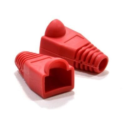 RJ45 connector plug cover red (bubble)