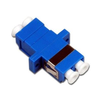 LC-LC duplex adapter, SM, PC, modrý, do optických rozvaděčů