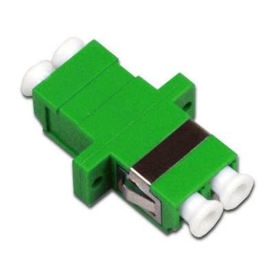 LC-LC duplex adapter SM, APC, zelený, do optických rozvaděčů