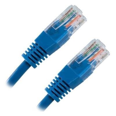 Patch kabel Cat 6 UTP 0,25m - modrý