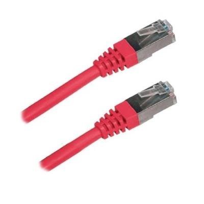 Patch kabel Cat 5e FTP 3m - červený